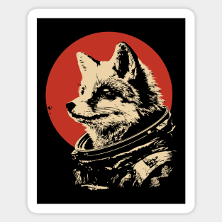 Sly Fox Astronaut in Space Sticker